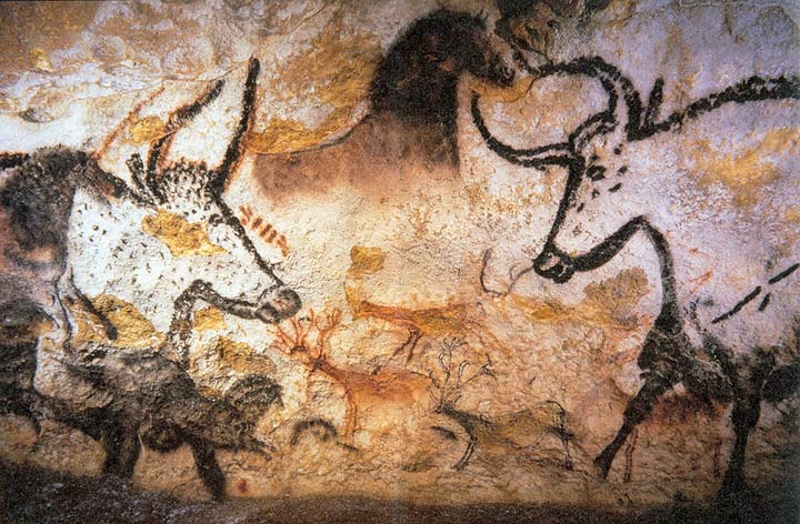 pitture rupestri nelle grotte di lascaux