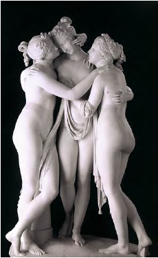 antonio canova statua tre grazie